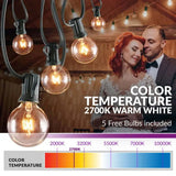 Burroughs 25-Foot Outdoor Plug-In Globe String Lights Featuring 25 Bulbs-Allen Cozy Haven Store