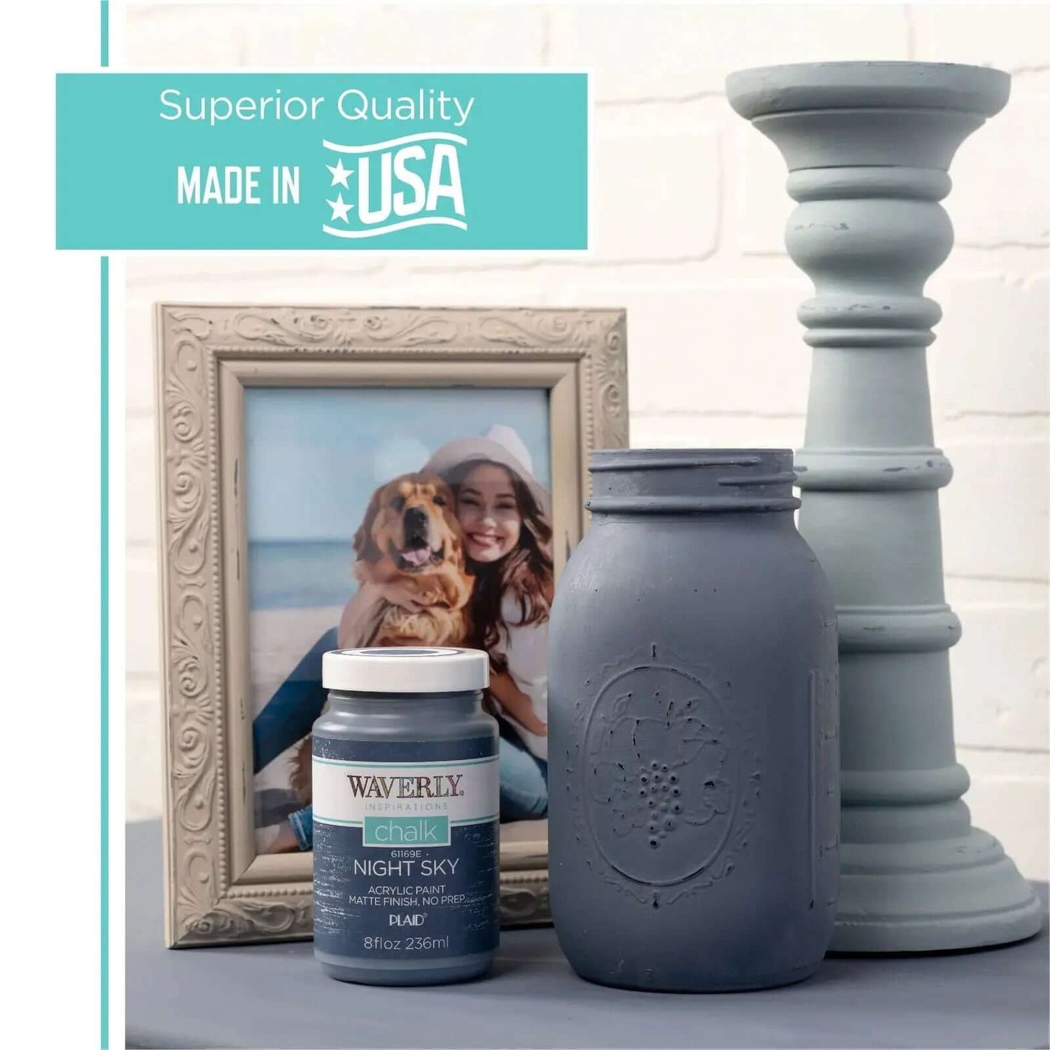 Chalk Paint Set - Sandstone, Dusk, Night Sky (3 Pack, 8 Fl Oz Each)-Allen Cozy Haven Store