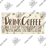 Coffee Wooden Hanging Signs Decorative Plaques Door Wooden Plaque in Home Decor Cafe Kitchen Hanging Home Decor-Allen Cozy Haven Store