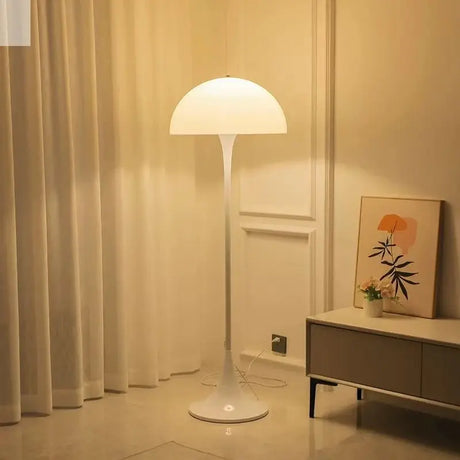 Danish Designer Cream Style White Floor Lamp Personalized Ins Simple Study Living Room Bedroom Bedside Mushroom Table Led Lights Allen Cozy Haven Store