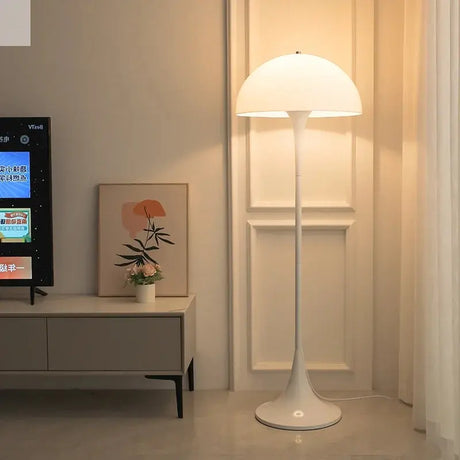Danish Designer Cream Style White Floor Lamp Personalized Ins Simple Study Living Room Bedroom Bedside Mushroom Table Led Lights Allen Cozy Haven Store