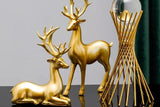 Deer statue standing and sitting resin sculpture reindeer statue Allen Cozy Haven Store