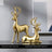 Deer statue standing and sitting resin sculpture reindeer statue Allen Cozy Haven Store