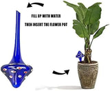 Deluxe Set of 4 Decorative Mushroom-Shaped Glass Self-Watering Spikes for Indoor and Outdoor Plants-Allen Cozy Haven Store