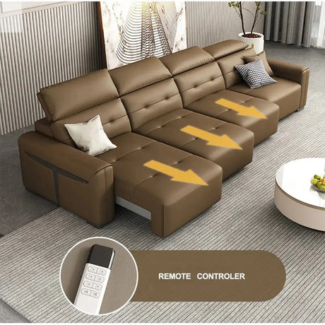 Electric Convertible Sofa Bed for Cinema Living Room Allen Cozy Haven Store