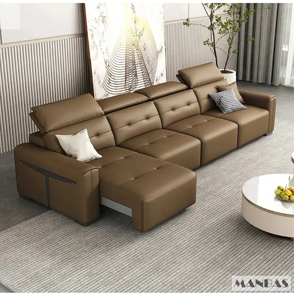 Electric Convertible Sofa Bed for Cinema Living Room Allen Cozy Haven Store