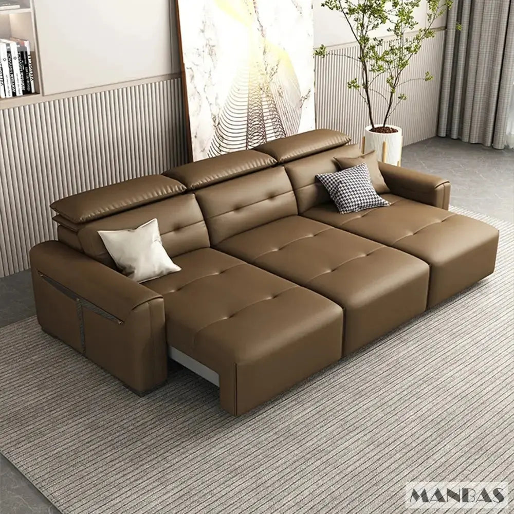 Electric Convertible Sofa Bed for Cinema Living Room Allen Cozy Haven Store