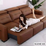 Electric Convertible Sofa Bed for Cinema Living Room Allen Cozy Haven Store