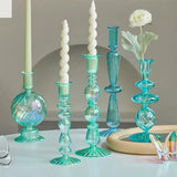 Elegant Glass Taper Candle Holders for Decor Allen Cozy Haven Store