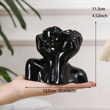 Elegant Ceramic Face Design Vase for Home and Room Decor - Summer 2024 Collection-Allen Cozy Haven Store