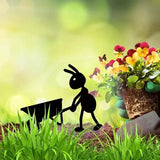 Elegant Metal Ant Garden Decor: Outdoor Metal Ornaments and Art Stake for Home, Lawn, and Backyard-Allen Cozy Haven Store