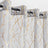 Elegant Tree Branch Sheer Curtains for Bedroom - Metallic Gold and White Grommet Window Treatment Set, 63 Inch Length, 2 Panels (52 x 63 Inch)-Allen Cozy Haven Store
