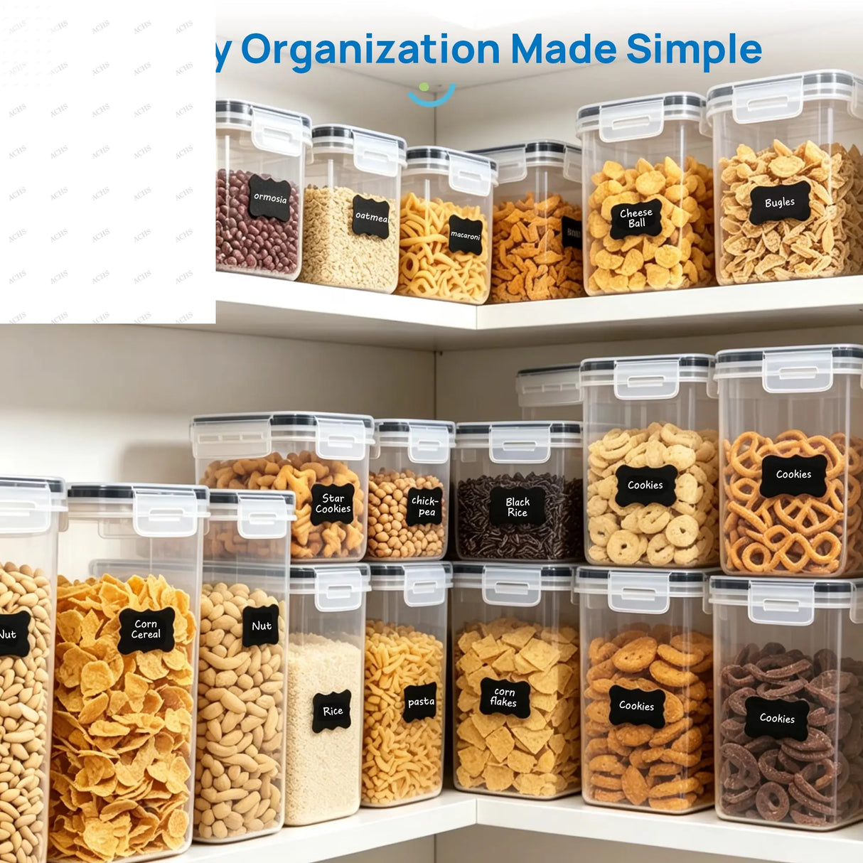 Elevate Your Kitchen with the 14-Piece Airtight Food Storage Container Set - Perfect for Organizing Your Pantry! Allen Cozy Haven Store