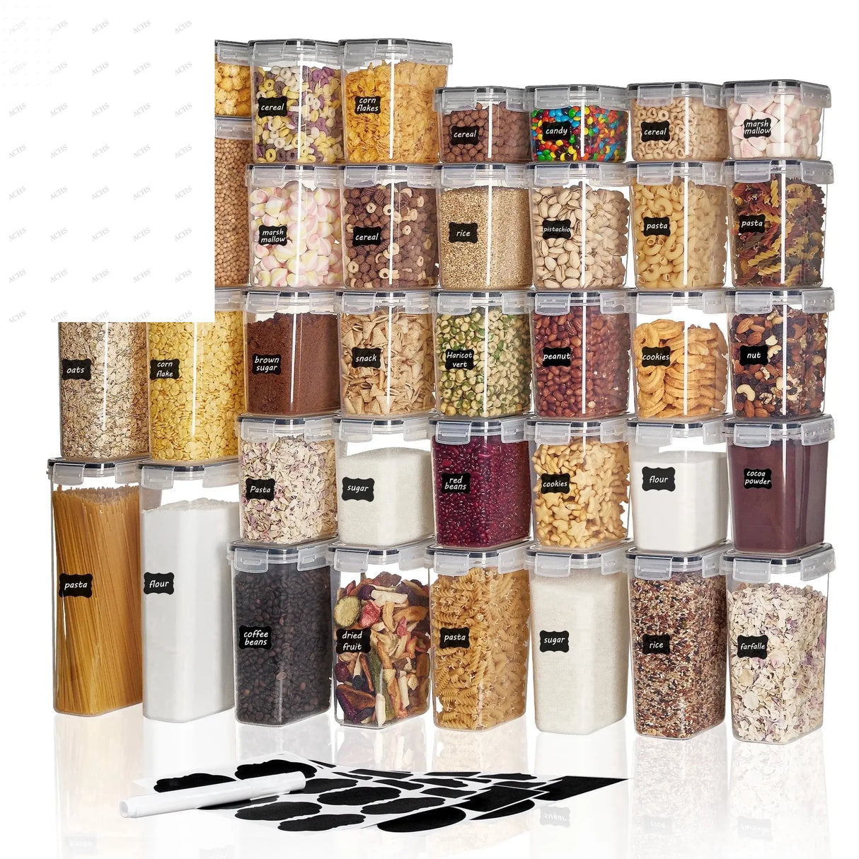 Elevate Your Kitchen with the 14-Piece Airtight Food Storage Container Set - Perfect for Organizing Your Pantry! Allen Cozy Haven Store