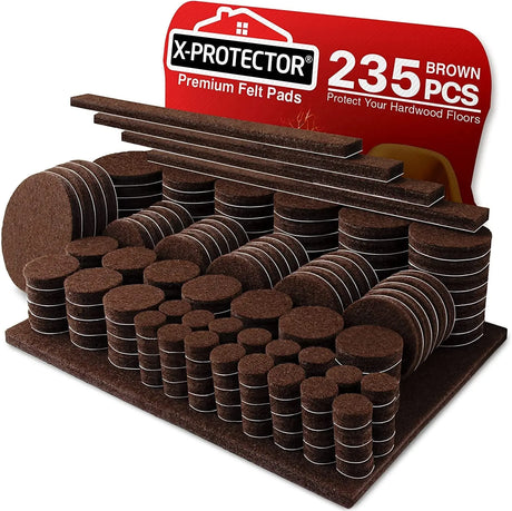 Felt Furniture Pads 235 PCS Premium Furniture Pads - Felt Pads Furniture Feet Best Wood Floor Protectors-Allen Cozy Haven Store