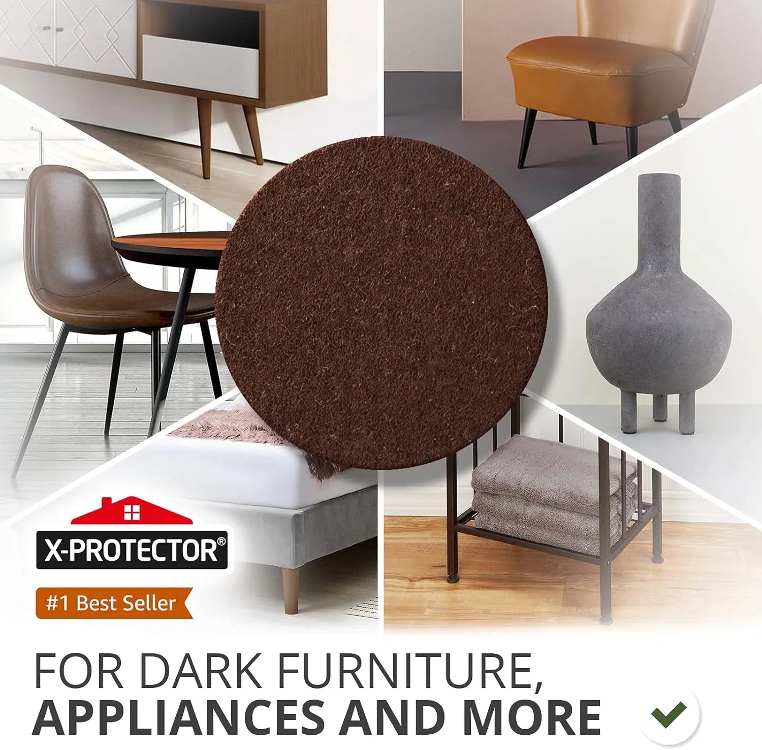 Felt Furniture Pads 235 PCS Premium Furniture Pads - Felt Pads Furniture Feet Best Wood Floor Protectors-Allen Cozy Haven Store