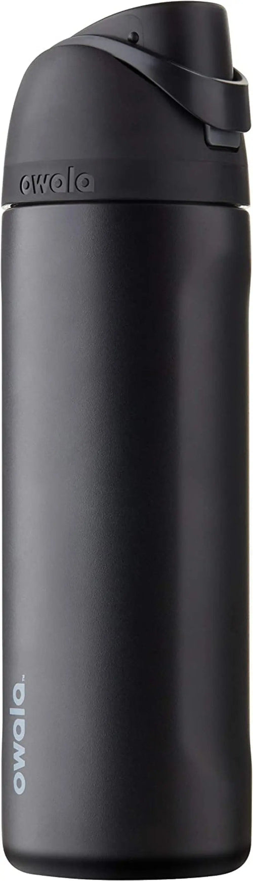 Freesip 24-Ounce Insulated Water Bottle with Straw - BPA-Free, Ideal for Sports and Travel, Dark Color-Allen Cozy Haven Store