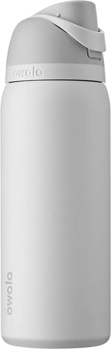 Freesip 24-Ounce Insulated Water Bottle with Straw - BPA-Free, Ideal for Sports and Travel, Dark Color-Allen Cozy Haven Store