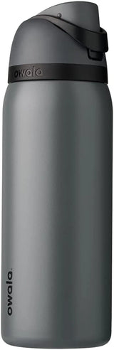 Freesip 24-Ounce Insulated Water Bottle with Straw - BPA-Free, Ideal for Sports and Travel, Dark Color-Allen Cozy Haven Store