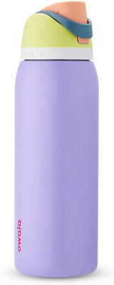 Freesip 24-Ounce Insulated Water Bottle with Straw - BPA-Free, Ideal for Sports and Travel, Dark Color-Allen Cozy Haven Store