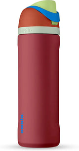 Freesip 24-Ounce Insulated Water Bottle with Straw - BPA-Free, Ideal for Sports and Travel, Dark Color-Allen Cozy Haven Store
