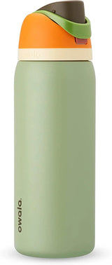 Freesip 24-Ounce Insulated Water Bottle with Straw - BPA-Free, Ideal for Sports and Travel, Dark Color-Allen Cozy Haven Store
