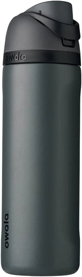 Freesip 24-Ounce Insulated Water Bottle with Straw - BPA-Free, Ideal for Sports and Travel, Dark Color-Allen Cozy Haven Store