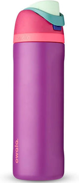 Freesip 24-Ounce Insulated Water Bottle with Straw - BPA-Free, Ideal for Sports and Travel, Dark Color-Allen Cozy Haven Store