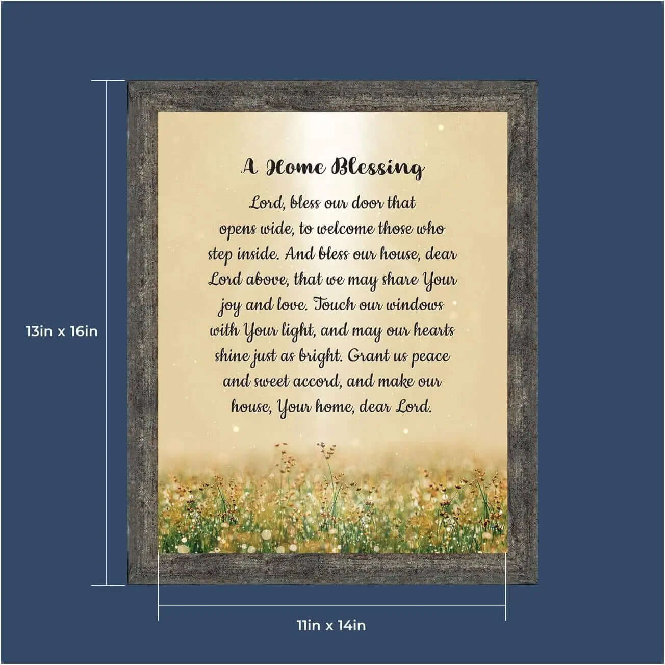 "God Bless This Home: Elegant Home Blessing Sign and Décor, Model 2195BW"-Allen Cozy Haven Store
