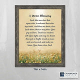 "God Bless This Home: Elegant Home Blessing Sign and Décor, Model 2195BW"-Allen Cozy Haven Store
