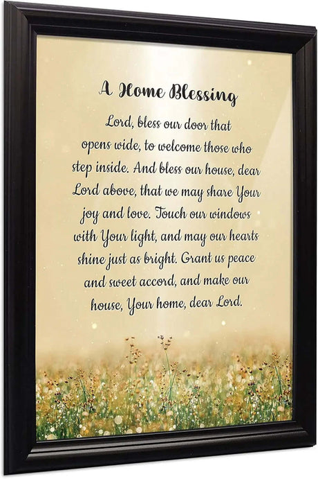 "God Bless This Home: Elegant Home Blessing Sign and Décor, Model 2195BW"-Allen Cozy Haven Store