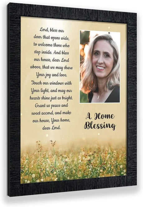 "God Bless This Home: Elegant Home Blessing Sign and Décor, Model 2195BW"-Allen Cozy Haven Store