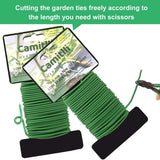 Heavy-Duty Reusable Garden Plant Wire Twist Ties - Soft Wire Ties for Gardening and Home Office (Green, 2 Pack, Total Length 65.6 Feet)-Allen Cozy Haven Store