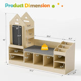 Kids Bookshelf with Reading Nook Allen Cozy Haven Store