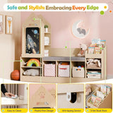 Kids Bookshelf with Reading Nook Allen Cozy Haven Store