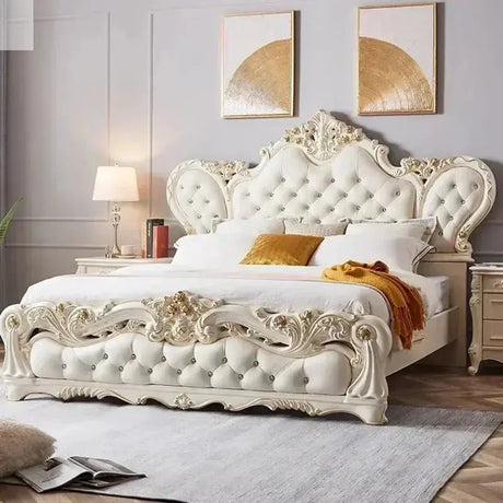 Luxury Vintage Bed - Queen/King Size Allen Cozy Haven Store