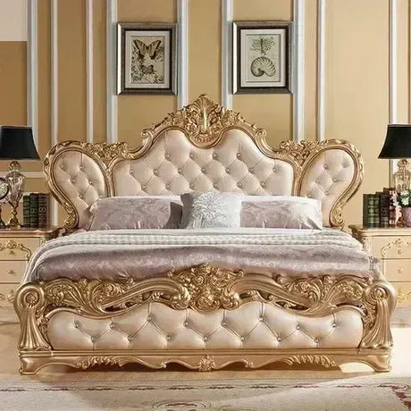 Luxury Vintage Bed - Queen/King Size Allen Cozy Haven Store