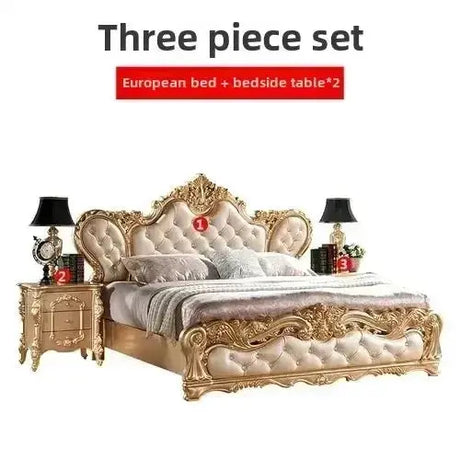 Luxury Vintage Bed - Queen/King Size Allen Cozy Haven Store