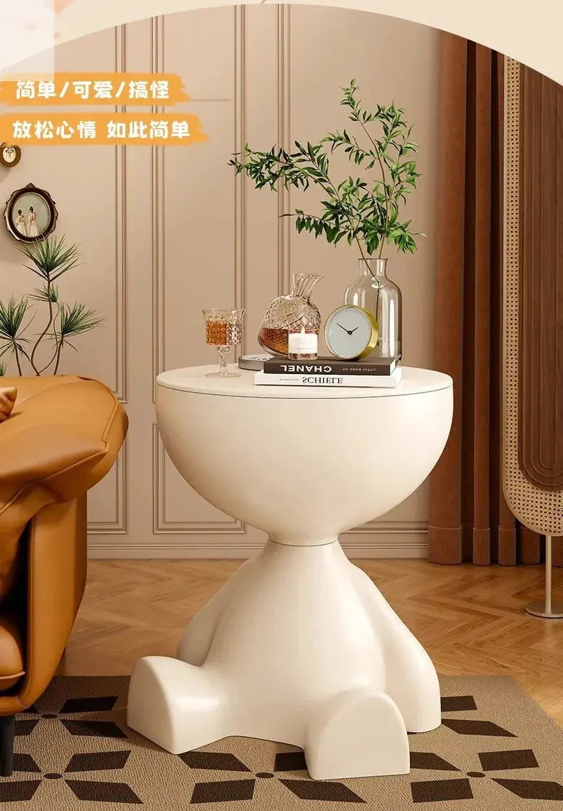 Modern minimalist bedroom bedside table minimalist small coffee table living room home creative edge table mini coffee table Allen Cozy Haven Store