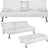 Modern Sofa Bed Faux Leather Sofa Convertible Folding Futon Couch with Armrest Home Recliner Home Furniture for Living Room White-Allen Cozy Haven Store