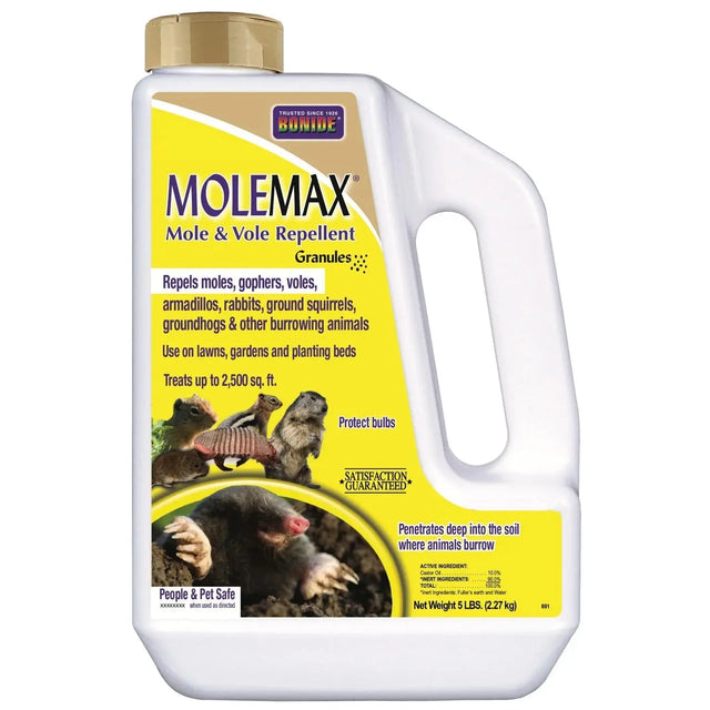 Molemax Ready-to-Use Mole and Vole Repellent Granules, 5 lbs.-Allen Cozy Haven Store