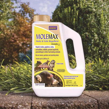 Molemax Ready-to-Use Mole and Vole Repellent Granules, 5 lbs.-Allen Cozy Haven Store