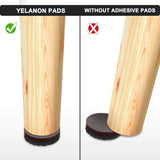 Non-Slip Furniture Pads - 16 Pack, 3-Inch Self-Adhesive Rubber Grippers for Furniture Legs, Anti-Skid Protectors for Hardwood Floors-Allen Cozy Haven Store