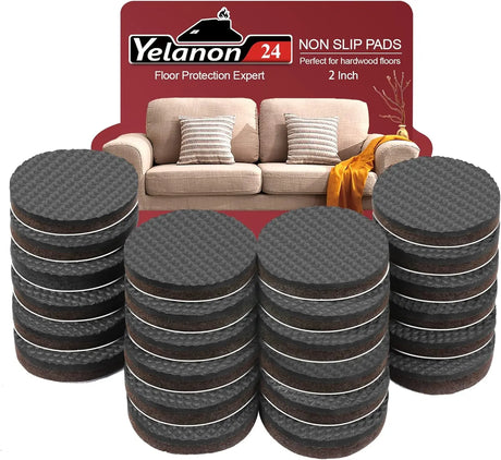 Non-Slip Furniture Pads - 16 Pack, 3-Inch Self-Adhesive Rubber Grippers for Furniture Legs, Anti-Skid Protectors for Hardwood Floors-Allen Cozy Haven Store