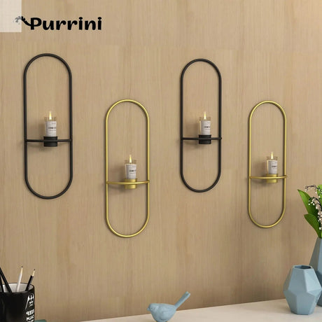Nordic Metal Wall Candle Holder -Enhance your walls with Chic Decor Allen Cozy Haven Store