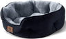 Premium 20-Inch Small Dog and Cat Bed - Extra Soft, Machine Washable, Anti-Slip, and Water-Resistant Oxford Base - Brown-Allen Cozy Haven Store