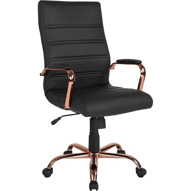 Premium Executive Office Chair with Metal Frame and Armrests-Allen Cozy Haven Store