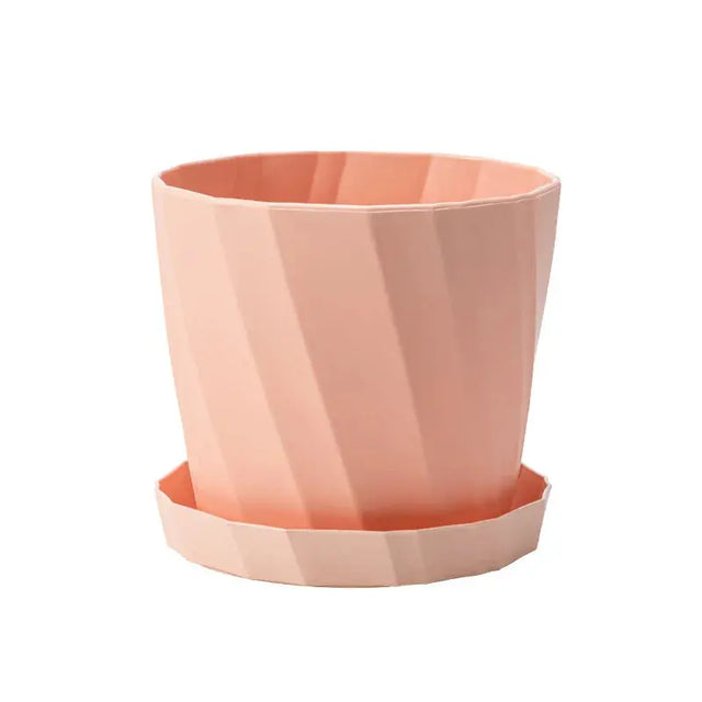 Premium Large Resin Flower Pot with Tray for Garden Plants-Allen Cozy Haven Store