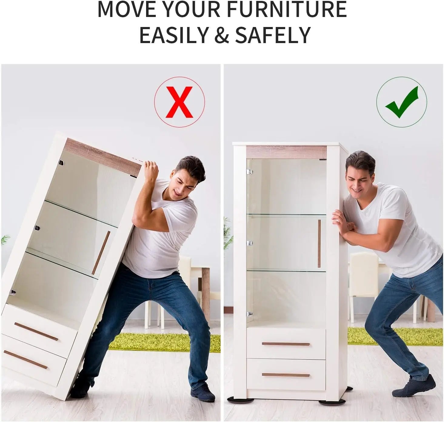 Professional Heavy-Duty Furniture Sliders moves furniture with ease-Allen Cozy Haven Store