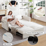 Queen Size Convertible Sofa Bed with Storage and Arm Pillows for Living Room Allen Cozy Haven Store